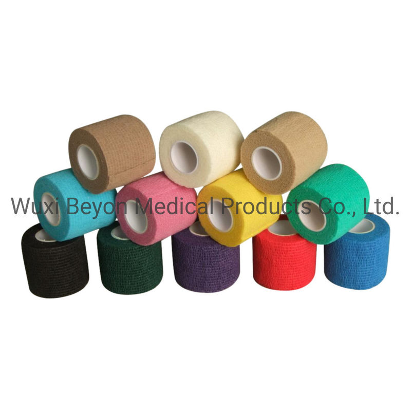 Black Flexible Cohesive Bandage Self Adhesive Cohesive Elastic Bandage