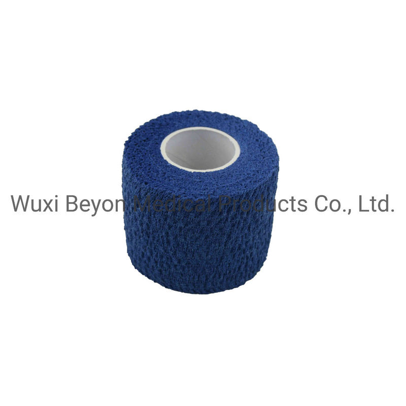 White Self Adhesive Bandage Wrap Navy Blue cohesive sock wrap adherent