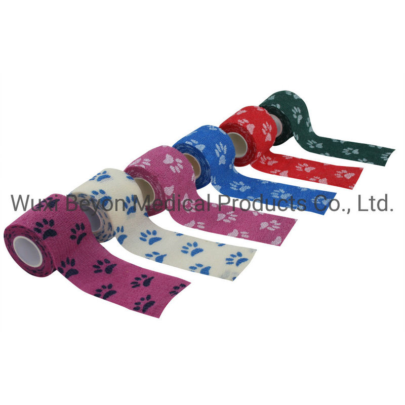 2.5 Cm OEM Cohesive Bandage Flexible Wrap Self-Adhesive Bandage