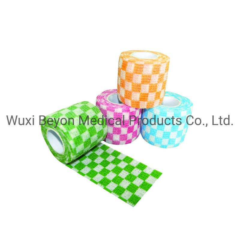 2.5 Cm OEM Cohesive Bandage Flexible Wrap Self-Adhesive Bandage