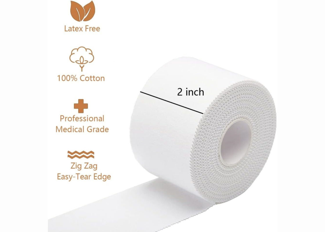 Medical Muscle Cotton Sports Tape Breathable Easy Tear Athlete Bodyparts Protection